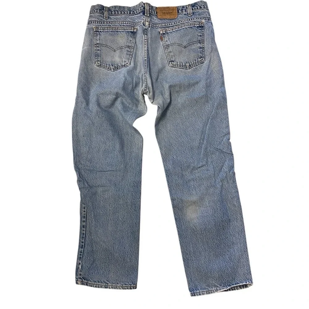 Vintage Levi Strauss 505 Orange Tab Thrashed Repaired Levi's Jeans‎ Made in USA